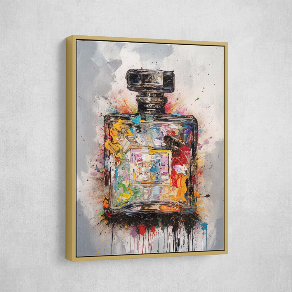 Chanel No 5 Grunge Wall Art